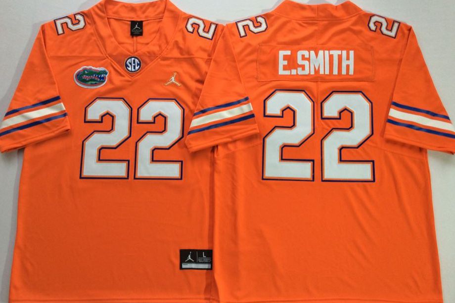 Men Florida Gators #22 E.Smith Orange 2025 NCAA Jersey->ncaa teams->NCAA Jersey